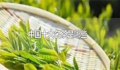 我國的十大名茶是什么，分別有哪些特點？